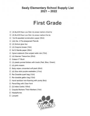 Sealy Elementary, 1st Grade