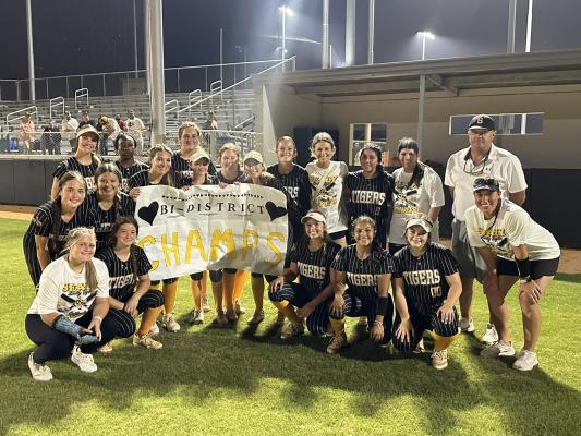 Sealy’s softball squad claimed the bi-district title with a series sweep of Brazosport last week at Iowa Colony High School. COURTESY PHOTO