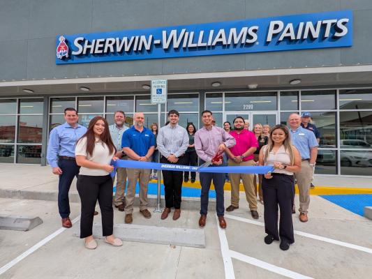 The chamber held a ribbon cutting for Sherwin-Williams in Sealy. The Chamber is excited to have them in the community and you can stop by to get expert advice for your painting needs. Sherwin-Williams is located at 2303 Hwy. 36 in Sealy.