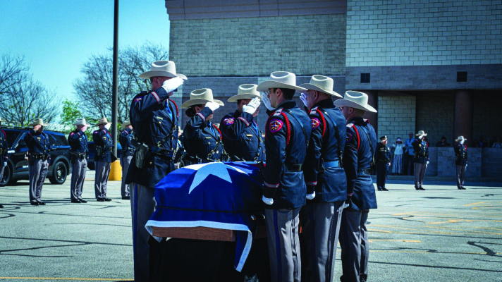 Hundreds gathered at Church of the Open Door in Waco to pay their respects to retired Texas Department of Public Safety (DPS) Highway Patrol (THP) Trooper Daniel Robert Shown. COURTESY PHOTO