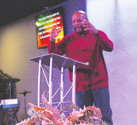HANS LAMMEMAN Pastor Derald Jackson repeated, “the wait is over,” several times during the reopening service held Sunday, Jan 2.