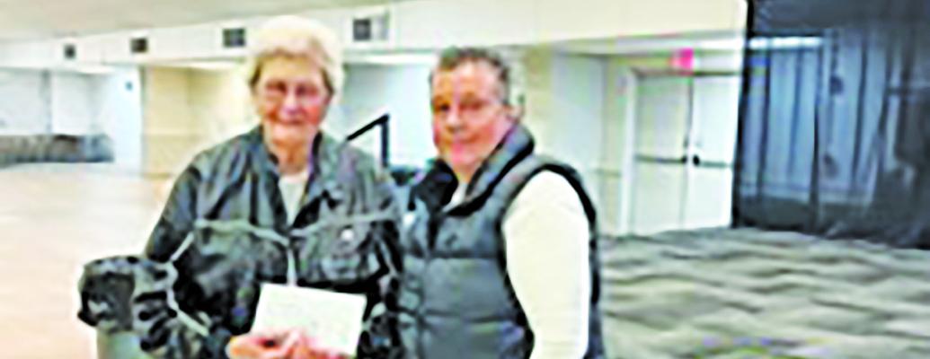 From left to right: Caroline Kemper, American Cancer Society; Kathy Ignasiak, President Austin County Fair Association. CONTRIBUTED PHOTO