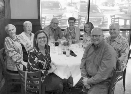 In celebration of Restaurant Month, Doris and Joe Gurecky, Paul and Janice Knight, Regina and Commissioner Vincent Morales and John and Tama Dorman enjoyed brunch at Pier 36 to help raise funds for OakBend Medical Center. CONTRIBUTED PHOTOS