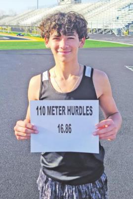 Steven Schwartz registered a time of 16.86 in the 110-meter hurdles to break Draper Parker’s record from 2017 (16.95).