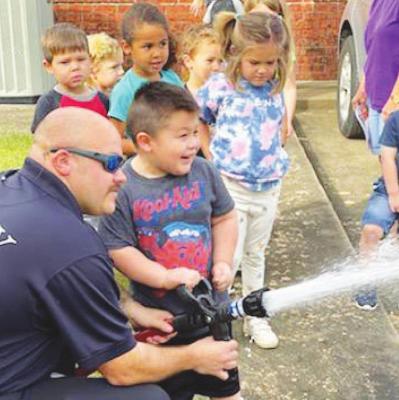 Sealy Fire visits Small World