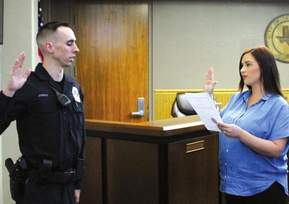 Duhon sworn into SPD
