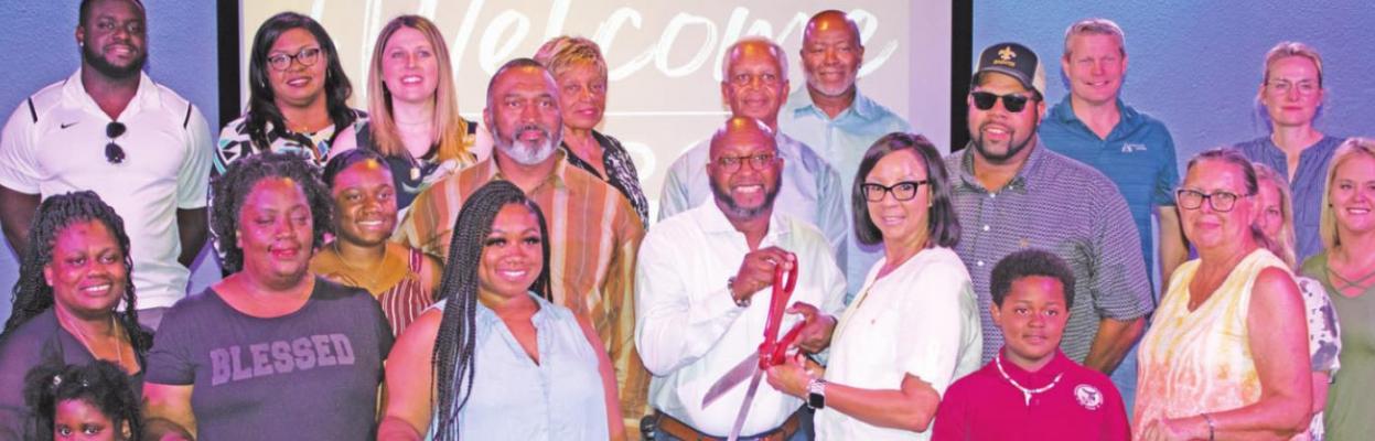 The R.O.M. Church ribbon cutting