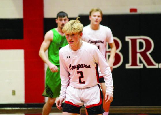 CJ Kleas gets back on defense after making a free throw. SEALY NEWS | EVAN HALE