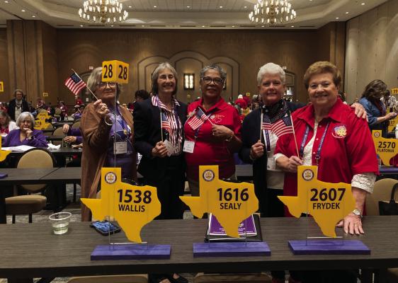 Pictured left to right is Cindy Johnson, Anna Apanel, Iris Orellana, Cindy Gassner, Doris Sodolak.