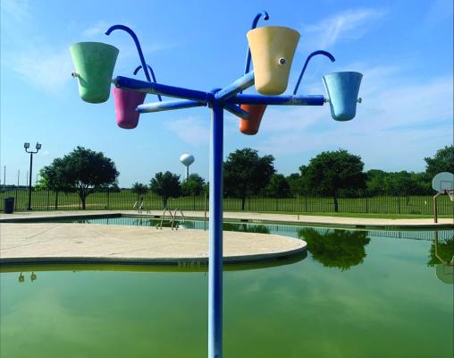The Irene LeBlanc Pool at Jacquelyn Cryan Park in Sealy has been closed indefinitely by city officials. PHOTO BY ABENEZER YONAS