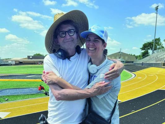 Movie crew locally films story of first female football player