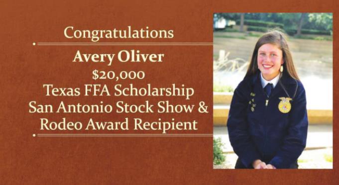 Sealy FFA members earn scholarships