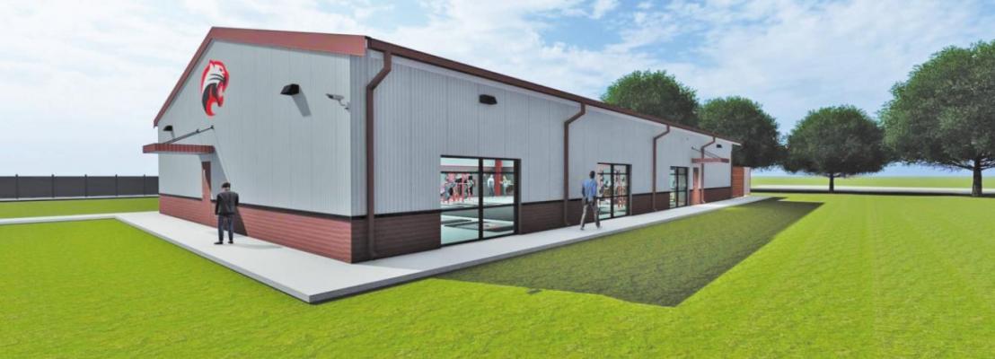 A conceptual drawing of the new weight room approved by the Brazos Independent School District Board. CONTRIBUTED ARTWORK
