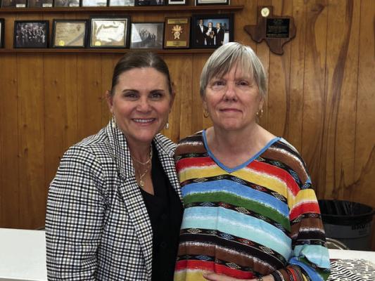 Shown in the picture is AMBA representative Christine Gallipp, and Janet Allphin, First Vice-President of ACRTA. COURTESY PHOTO