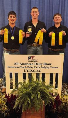 Hard work pays off for Brazos FFA Dairy Judging team