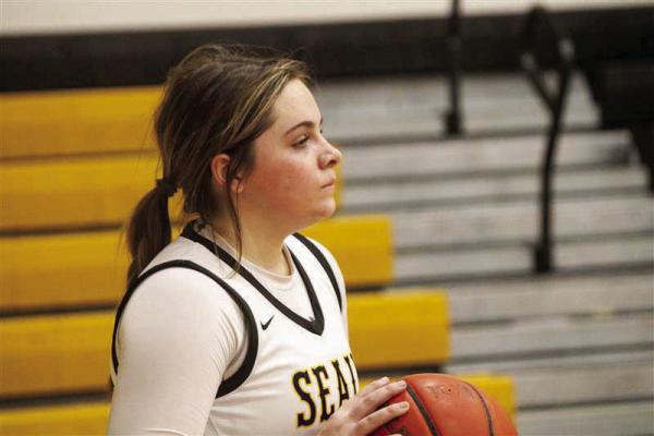 Hannah Diemer was selected as one of the MVPs of the basketball team. SEALY NEWS | EVAN HALE
