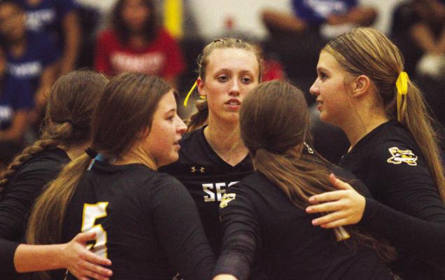 Sealy has clinched the third seed out of the district for the playoffs. Sealy closed out its district season Tuesday night against Royal. PHOTO BY ABENEZER YONAS