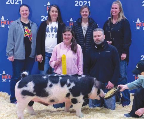 Avery Oliver, 5th place Class Spot Market Barrow earning an auction sale spot at Houston Rodeo. CONTRIBUTED PHOTOS