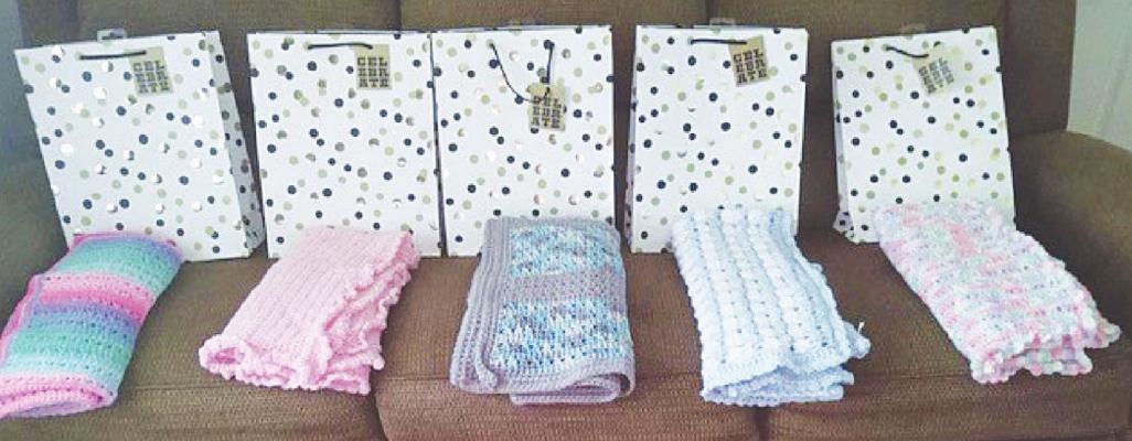 The Catholic Daughters of the Americas, Court Queen of Angels dropped off lapaghan gifts to Colonial Belle residents that celebrated a June birthday. CONTRIBUTED PHOTOS