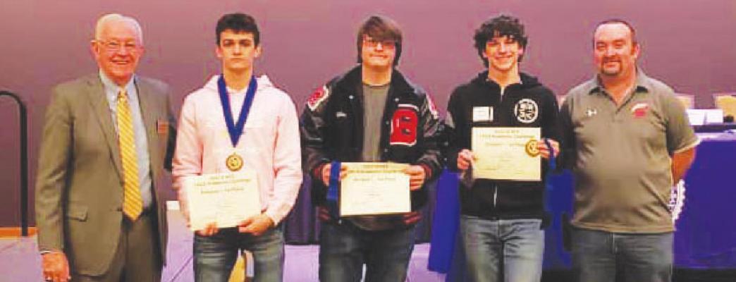 Brayden, Leyton and Josh answered 38 questions correctly and earned first place. They will receive approximately $6,400 to share between the three students. CONTRIBUTED PHOTOS