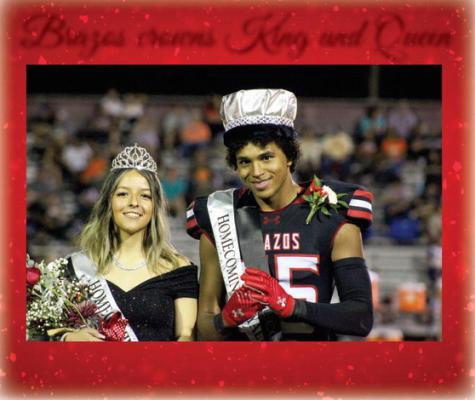 Brazos seniors Amie Vasquez and Jeffrey Offord were crowned the 2024 Brazos High Homecoming King and Queen during halftime ceremonies last Friday. PHOTO BY WILSON CHANEY