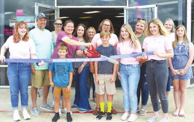 Branded Texas Boutique held its ribbon cutting Saturday morning, June 12, in celebration of its membership with the Sealy Chamber of Commerce. Owner Jenny Brantner was joined by friends and family at her store located at 1701 Highway 90 Suite A in Sealy. COLE McNANNA