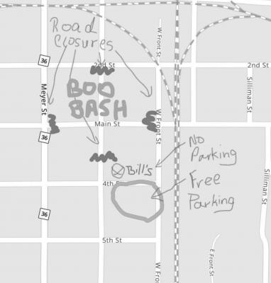 No parking will be available at Bill’s Country Market and the downtown square will be blocked off by Sealy Police Department Sunday night, Oct. 31, for Boo Bash on Main.