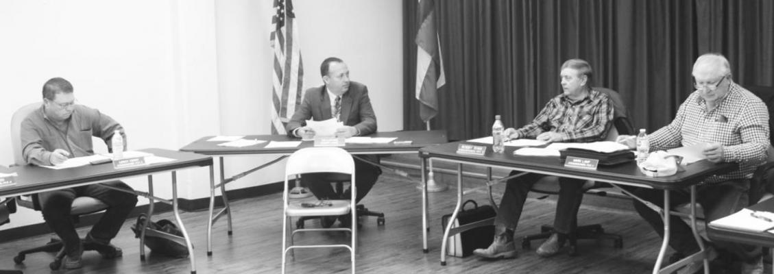 HANS LAMMEMAN The Austin County Commissioners Court met Monday, Nov. 22, to declare 13 firearms and one vehicle from the Austin County Sheriff’s Office as surplus.