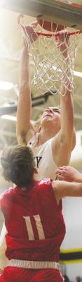 Sealy senior Jacob Gajewski provided a slam dunk that set the tone for the Tigers in their 60-31 win over Columbus Dec. 8 at home in nondistrict action. Gajewski finished with seven points but suffered an injury in the second half and missed the rest of the week’s action. Cole McNanna
