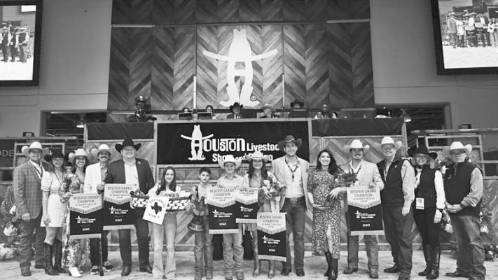 The Reserve Grand Champion Junior Market Broilers, shown by Gage Wilson, 8, from El Campo FFA, were sold for $175,000, breaking last year’s world record of $165,000. CONTRIBUTED PHOTO