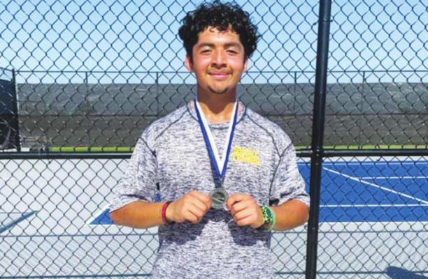Carlos Godoy registered second in the boys’ singles bracket at the Navasota Invitational April 1.