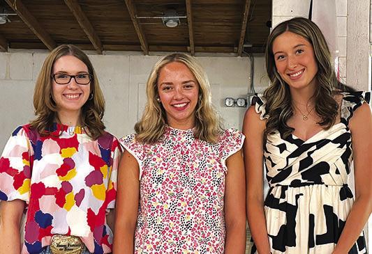 Recipients left to right are Lydia Huebner, Jaylen Tesch, Sophia Vykukal.