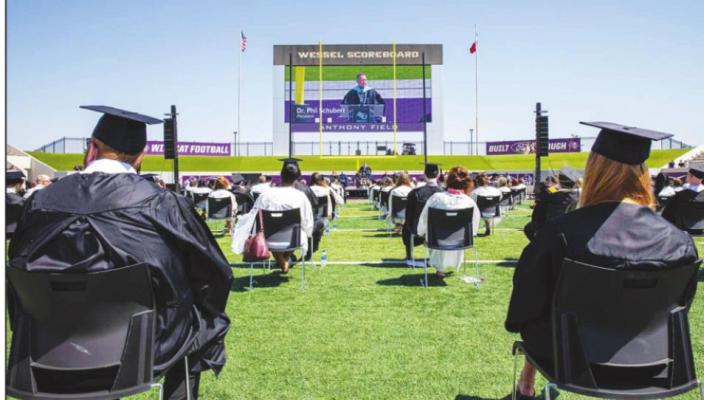 ABILENE CHRISTIAN UNIVERSITY Bellville’s Madison Streckfuss was among over 1,200 students who received degrees at Abilene Christian University’s Commencement at Wildcat Stadium Friday, May 7.