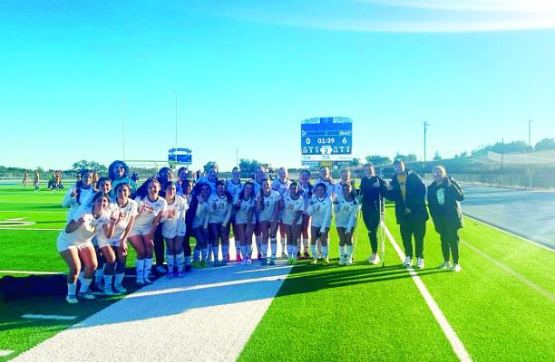 The Sealy Lady Tigers defeated Manor New Tech, Gonzales and Lago Vista en route to capture the Lago Vista soccer tournament last weekend. Sealy posted 6-0, 4-0 and 6-0 victories to claim the tourney title. Sealy will open up district play Jan. 31 against Hempstead. COURTESY PHOTO