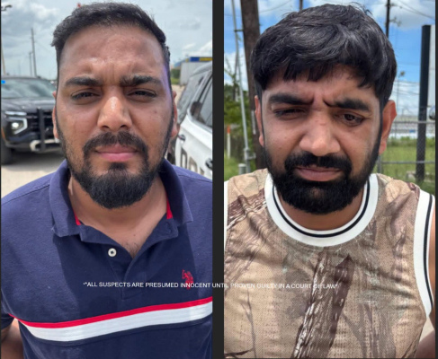 Rahual Phore, 25, and Virender Phore, 36, were each charged with theft of cargo valued at $200,000 or more in the July 27 arrest in Sealy. COURTESY | SEALY POLICE DEPARTMENT