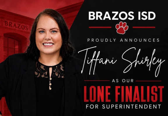 Brazos ISD's announcement of Shirley's selection