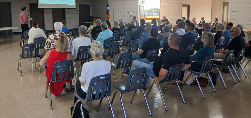 Residents and business owners learned more about zoning during the July 30 zoning workshop at the W.E. Hill Community Center in Sealy. SEALY NEWS | JAMES BURTON