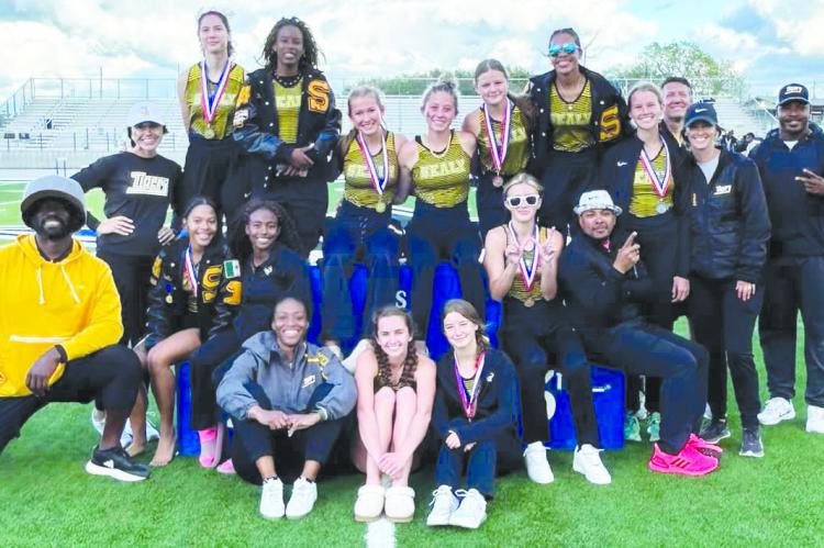 For the second year in a row, the Sealy girls’ track and field team captured the Area meet team title. COURTESY PHOTOS