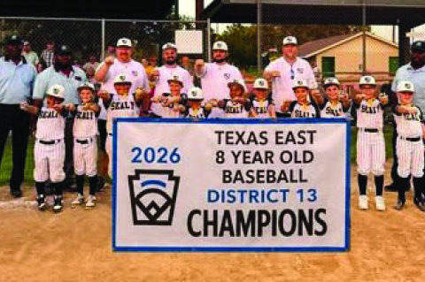 The Sealy 8u All-Star team captured the district championship after a perfect 5-0 record. COURTESY PHOTO