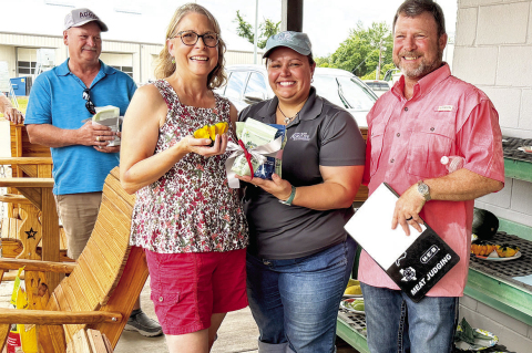 Sherry Kutch won first place Best in Show for her star acorn squash. COURTESY PHOTO