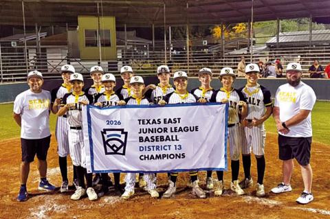 The Sealy Junior All-Star baseball team captured the district championship on Saturday, June 20, in Schulenburg after defeating Schulenburg. COURTESY PHOTO