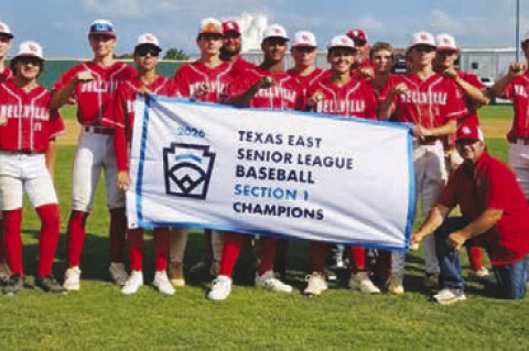 The Bellville Senior All-Stars captured the sectional championship on Sunday, June 28, after defeating College Station in back-to-back games. COURTESY PHOTO