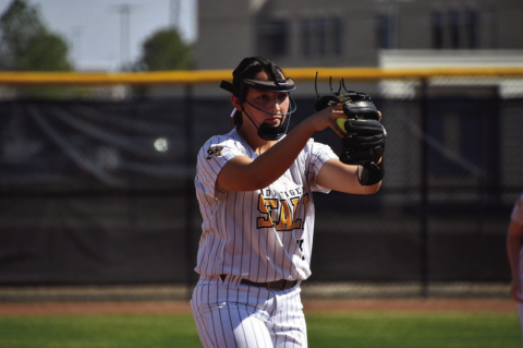Alivia Romon was one of the two Sealy Lady Tigers pitchers selected as an Honorable Mention for the Pitcher of the Week. COURTESY PHOTO