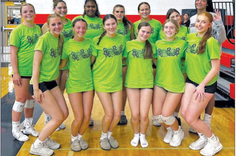 The Brazos Cougarettes varsity volleyball team finished third place in the Schulenburg Summer league after defeating Hallettsville 25-21.