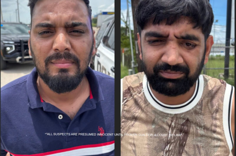 Rahual Phore, 25, and Virender Phore, 36, were each charged with theft of cargo valued at $200,000 or more in the July 27 arrest in Sealy. COURTESY | SEALY POLICE DEPARTMENT